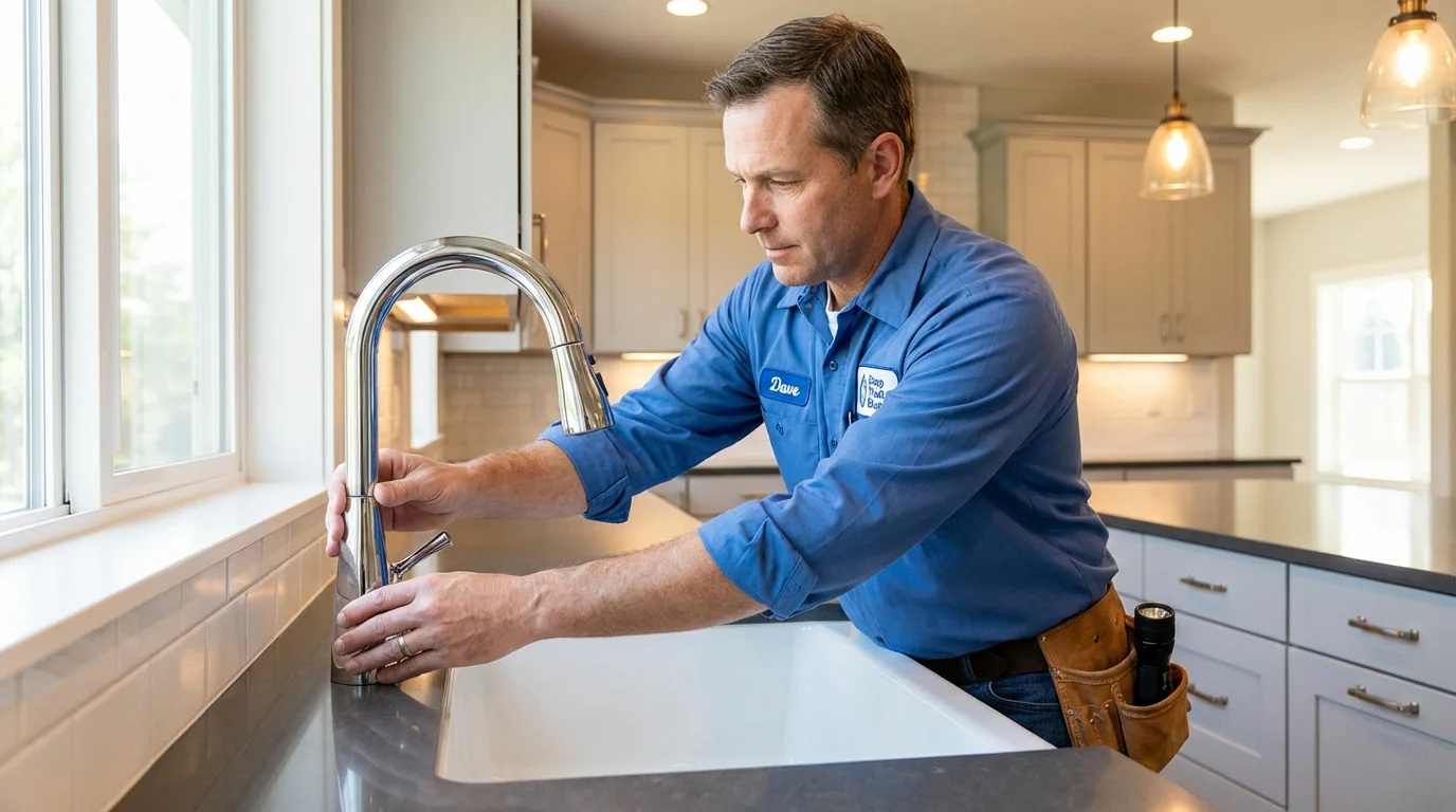 Kitchen faucet installation by Johns Plumbing LLC in Sweet Home